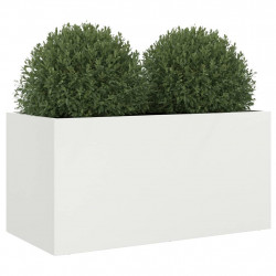 Donica, biała, 62x30x29 cm, stal