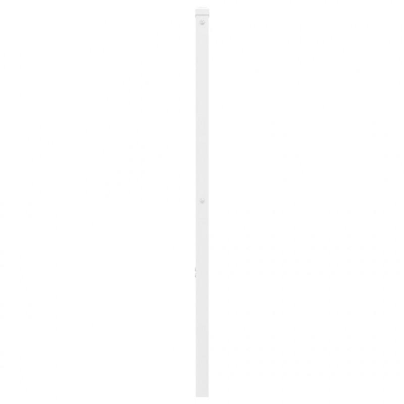 Metalowe wezgłowie, białe, 135 cm