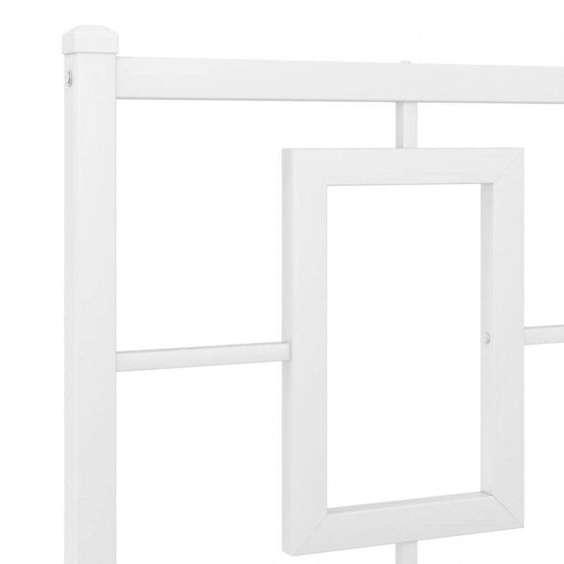 Metalowe wezgłowie, białe, 135 cm