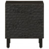 Szafki nocne, 2 szt., czarne, 40x33x46 cm, lite drewno mango