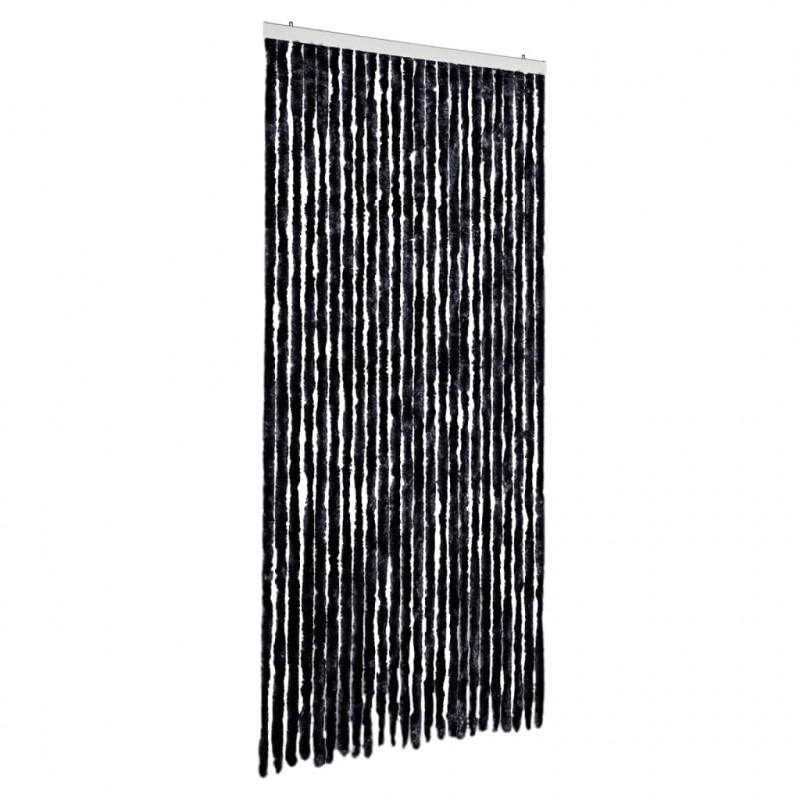 Zasłona przeciwko owadom, antracytowa, 100x230 cm, szenil