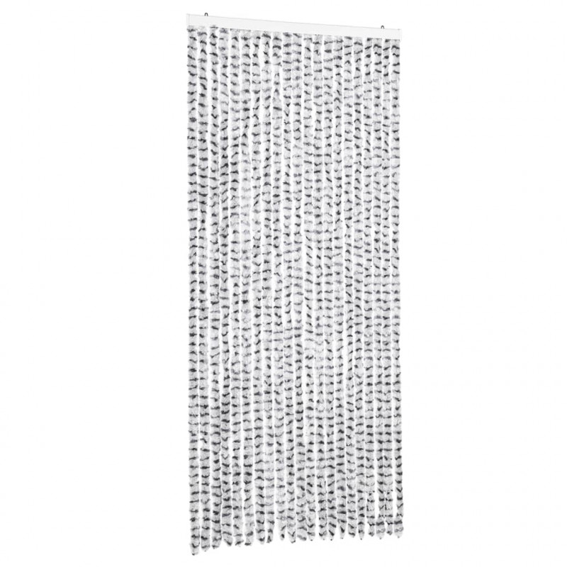 Zasłona przeciwko owadom, jasnoszaro-ciemnoszara, 90x200 cm