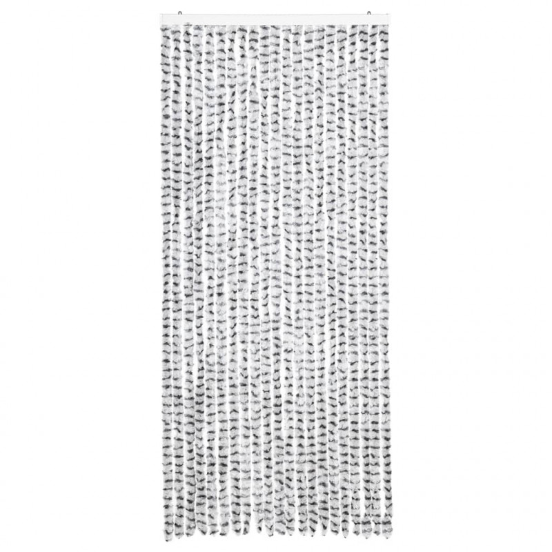 Zasłona przeciwko owadom, jasnoszaro-ciemnoszara, 90x200 cm