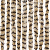 Zasłona przeciwko owadom, beżowo-brązowa, 100x200 cm, szenil