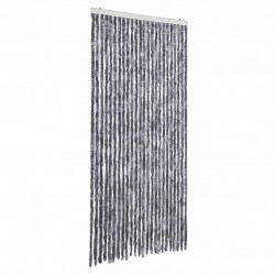 Zasłona przeciwko owadom, srebrna, 100x230 cm, szenil