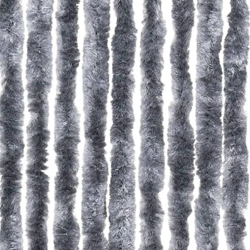 Zasłona przeciwko owadom, srebrna, 100x230 cm, szenil