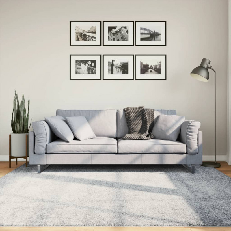 Dywan z długim włosiem PAMPLONA, niebieski, 200x200 cm