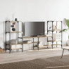 Szafka pod TV, dąb sonoma, 206,5x28,5x95 cm