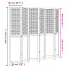 Parawan pokojowy, 6-panelowy, ciemny brąz, lite drewno paulowni