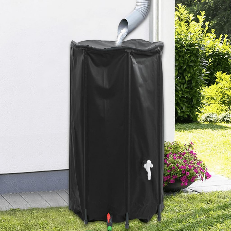 Zbiornik na wodę, z kranikiem, składany, 380 L, PVC