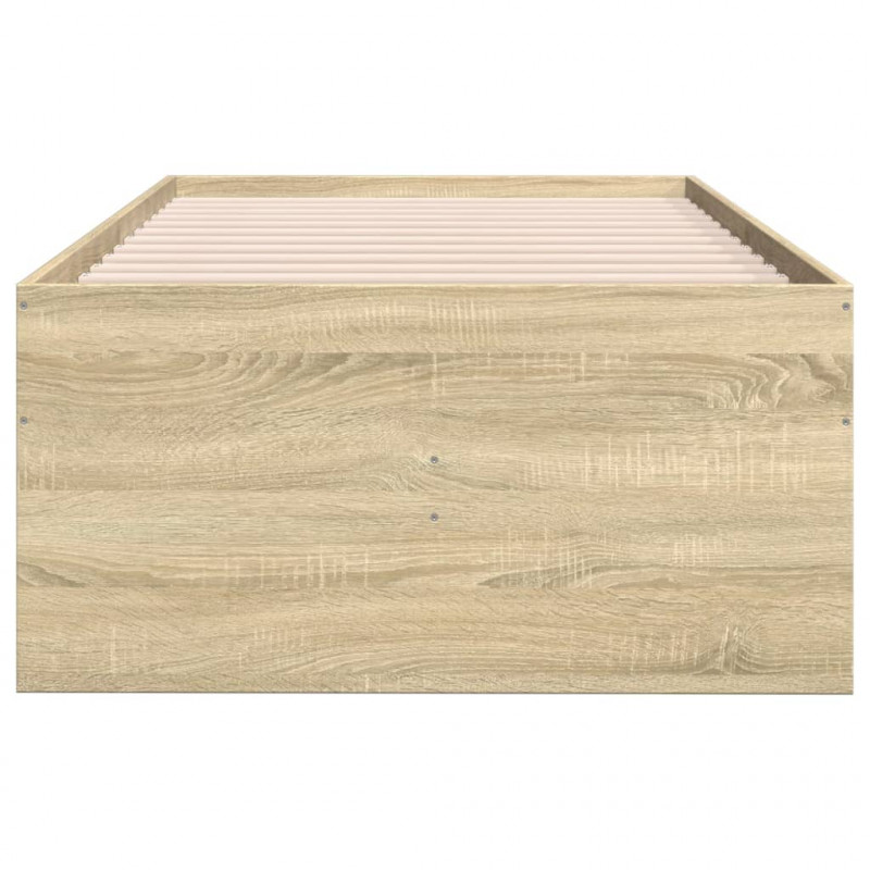 Łóżko dzienne z szufladami, bez materaca, dąb sonoma 100x200 cm