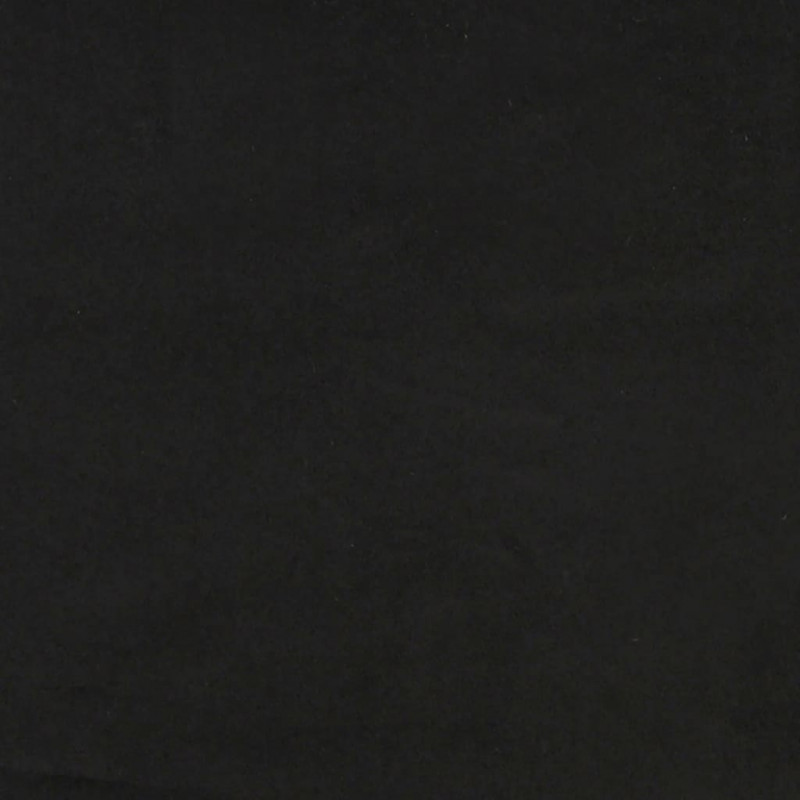 Rama łóżka bez materaca, czarna, 140x200 cm, aksamitna