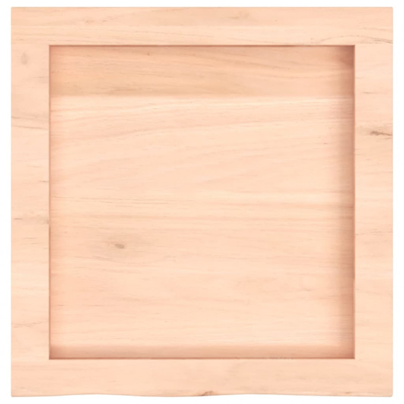 Półka, 40x40x(2-4) cm, surowe lite drewno dębowe