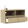 Szafka pod TV SAUDA, kolor dębu, 99x43x55 cm, drewno sosnowe
