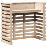 Stolik barowy do ogrodu, 113,5x50x103 cm, lite drewno sosnowe