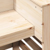 Stolik barowy do ogrodu, 113,5x50x103 cm, lite drewno sosnowe
