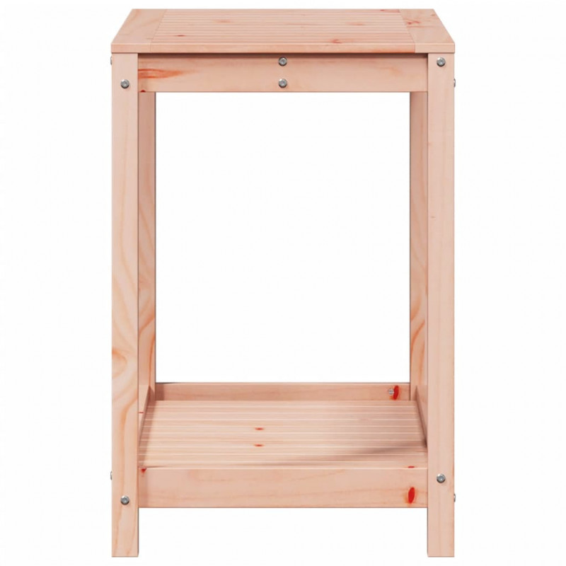 Stolik ogrodniczy z półką, 82,5x50x75 cm, lite drewno daglezji