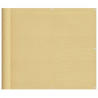 Parawan balkonowy, piaskowy, 90x1000 cm, 100% poliester Oxford