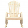Krzesła bujane Adirondack, 2 szt., lite drewno jodłowe