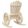 Krzesła bujane Adirondack, 2 szt., lite drewno jodłowe