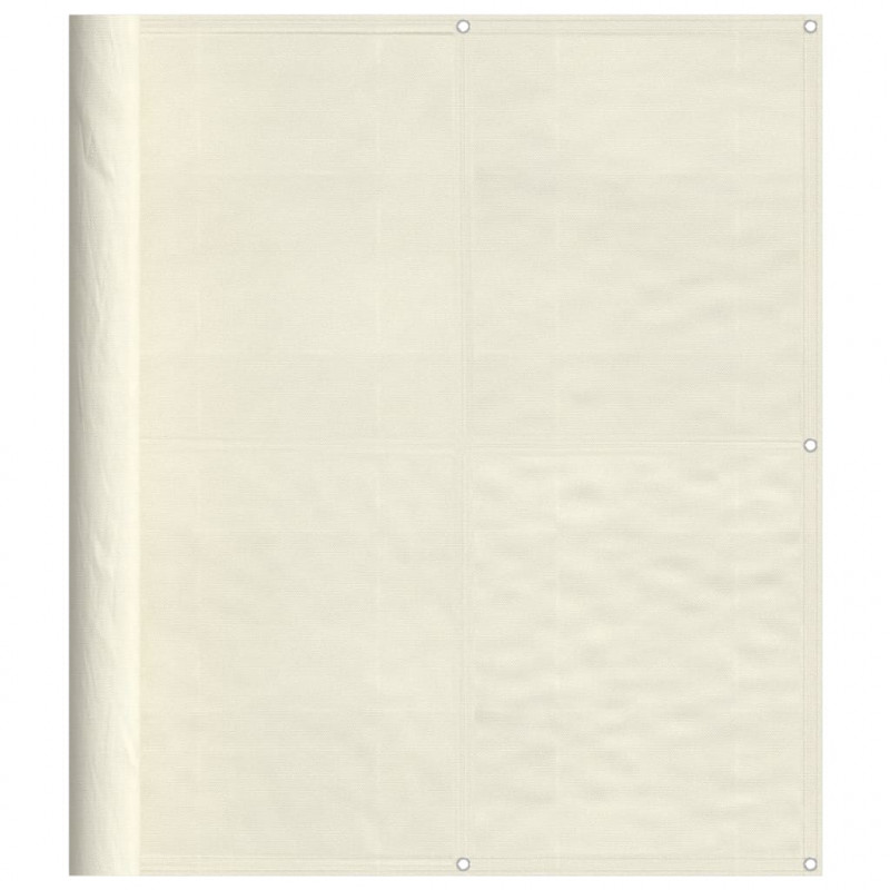 Parawan balkonowy, kremowy, 120x1000 cm, 100% poliester Oxford