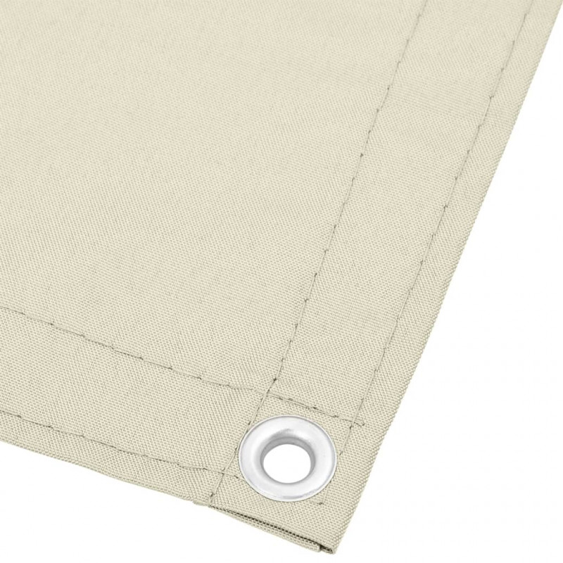 Parawan balkonowy, kremowy, 120x1000 cm, 100% poliester Oxford