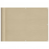 Parawan balkonowy, beżowy, 75x800 cm, 100% poliester Oxford
