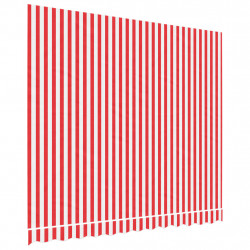Zapasowa tkanina na markizę, czerwono-biała, 3x2,5 m
