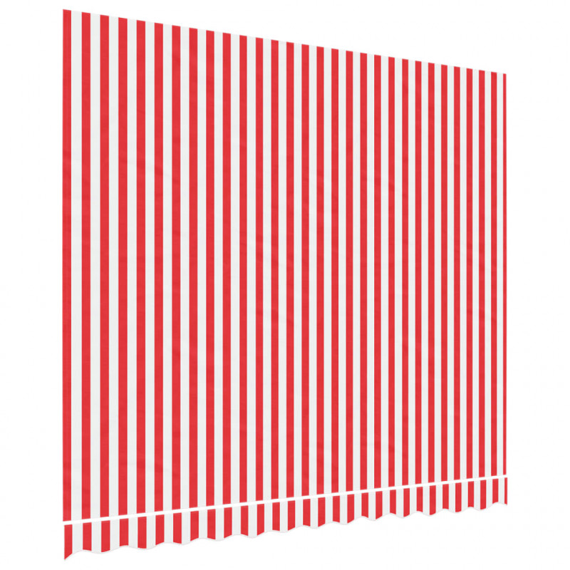 Zapasowa tkanina na markizę, czerwono-biała, 3x2,5 m