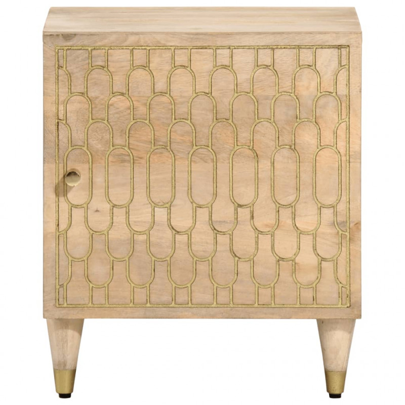 Szafka nocna, 40x33x46 cm, lite drewno mango