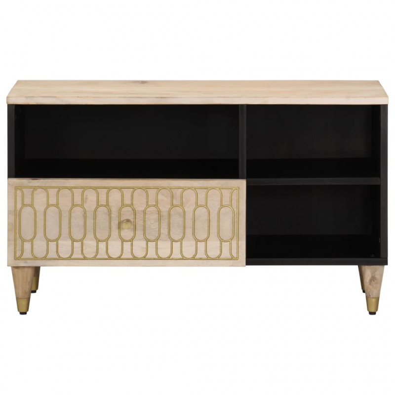 Szafka pod telewizor, 80x33x46 cm, lite drewno mango