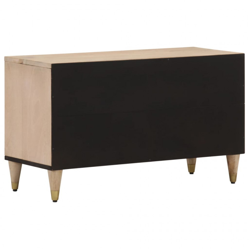 Szafka pod telewizor, 80x33x46 cm, lite drewno mango