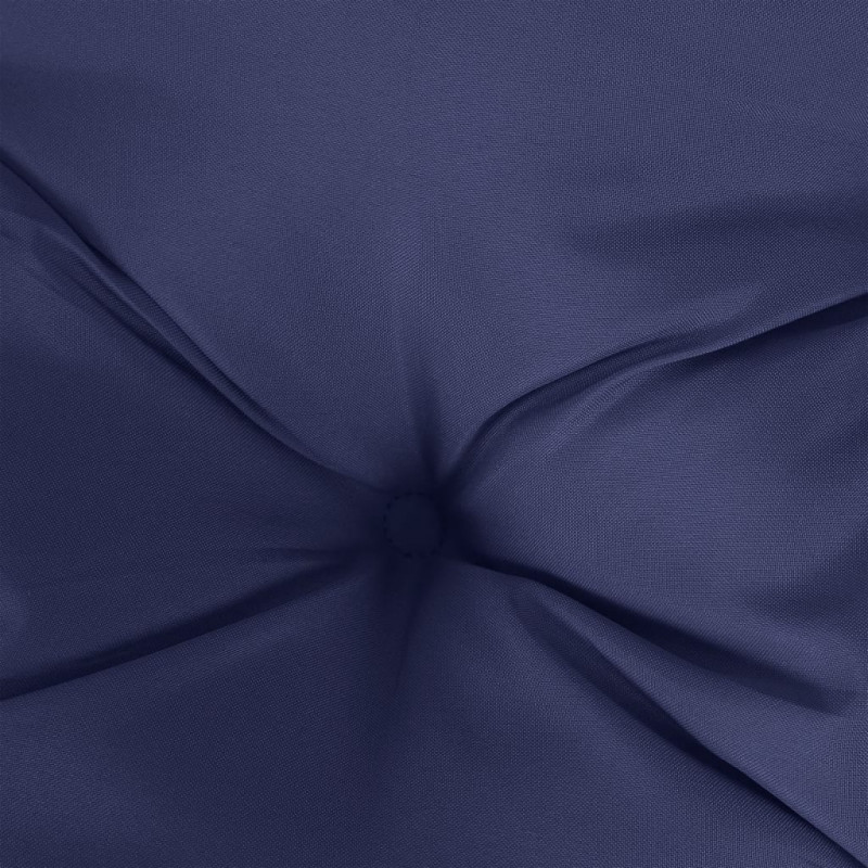 Poduszki na krzesła, 4 szt., granatowe, 50x50x7 cm, tkanina