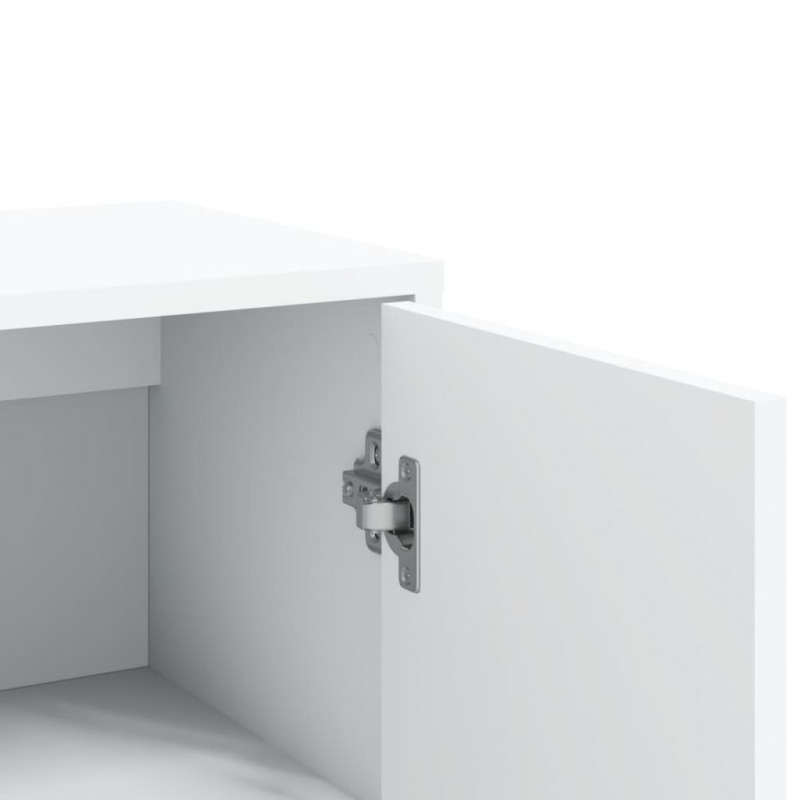Szafka, biała, 60x31x84 cm, materiał drewnopochodny