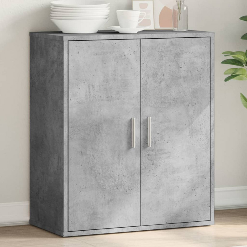 Szafka, szarość betonu, 79x38x80 cm, materiał drewnopochodny