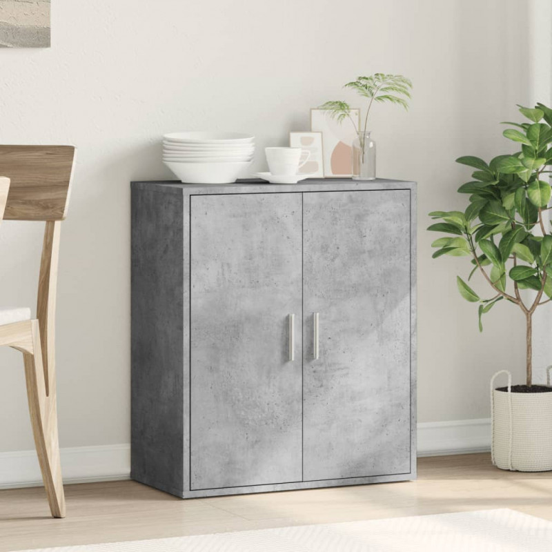 Szafka, szarość betonu, 79x38x80 cm, materiał drewnopochodny