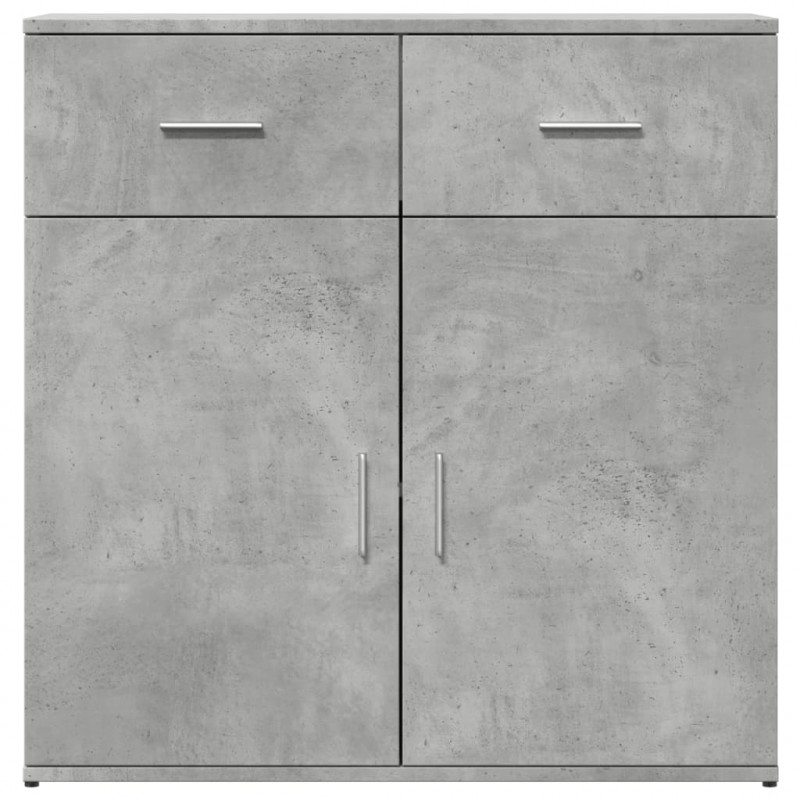 Szafka, szarość betonu, 79x38x80 cm, materiał drewnopochodny