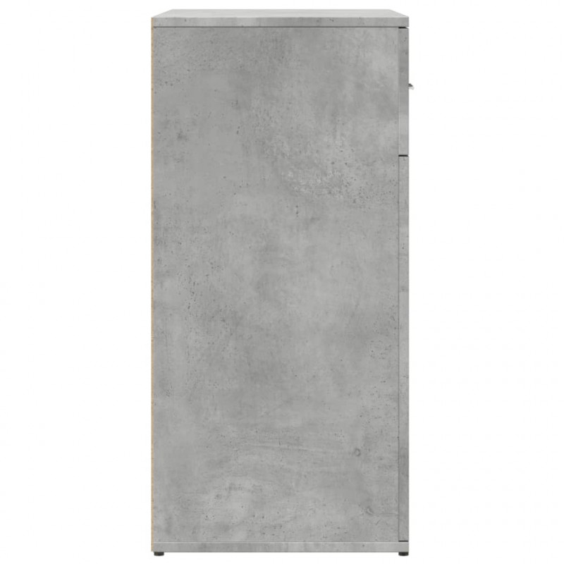 Szafka, szarość betonu, 79x38x80 cm, materiał drewnopochodny