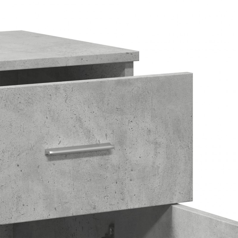 Szafka, szarość betonu, 79x38x80 cm, materiał drewnopochodny