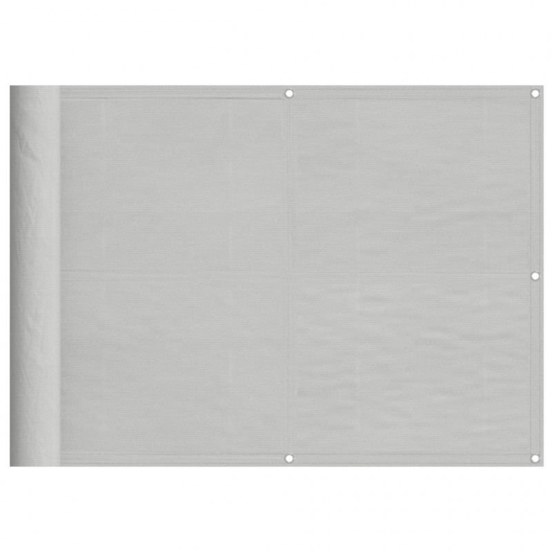 Parawan balkonowy, jasnoszary, 75x600 cm, 100% poliester Oxford