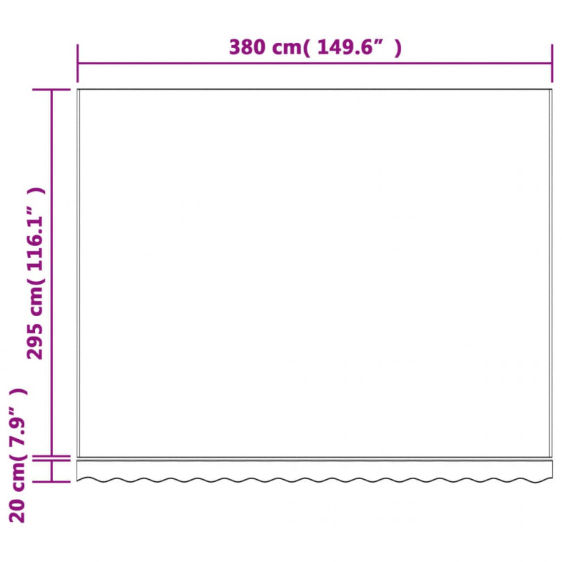 Tkanina na wymianę do markizy, czerwono-białe paski, 4x3 m