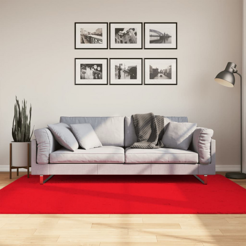 Dywan OVIEDO z krótkim włosiem, czerwony, 140x200 cm
