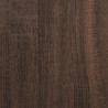 Rama łóżka, brązowy dąb, 140x190 cm, materiał drewnopochodny