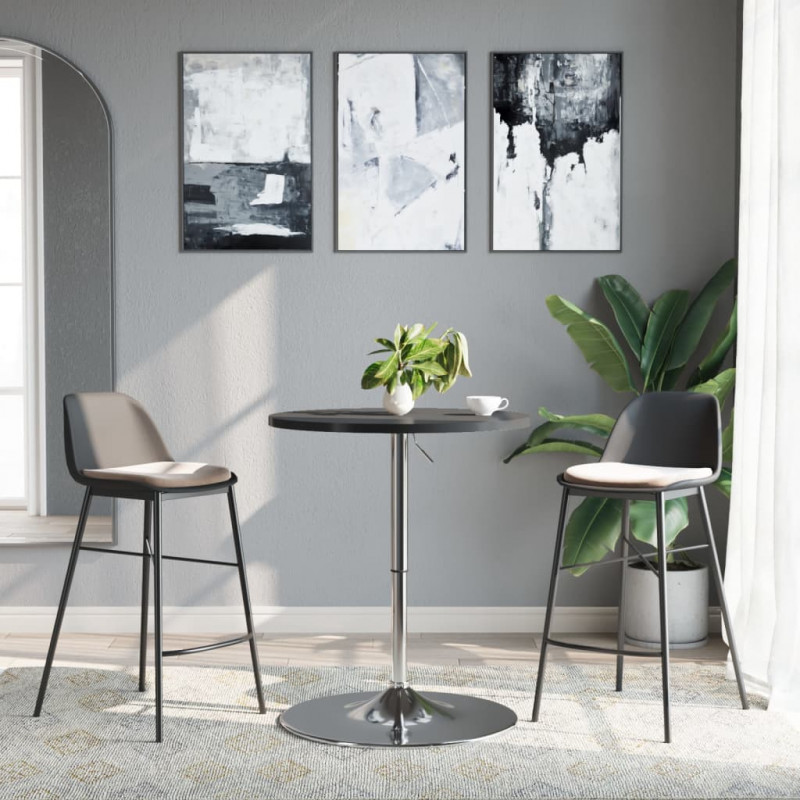 Podstawa stolika barowego, 45x90 cm, chromowana stal