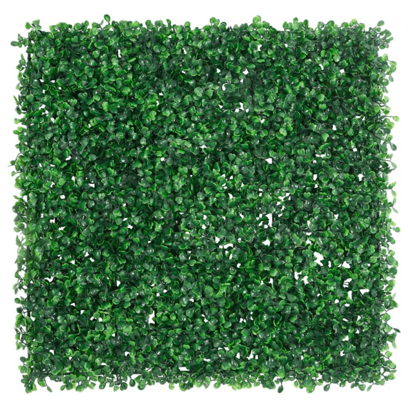 Maty ogrodzeniowe, sztuczny żywopłot, 6 szt., zielone, 50x50 cm