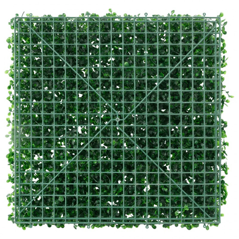 Maty ogrodzeniowe, sztuczny żywopłot, 6 szt., zielone, 50x50 cm