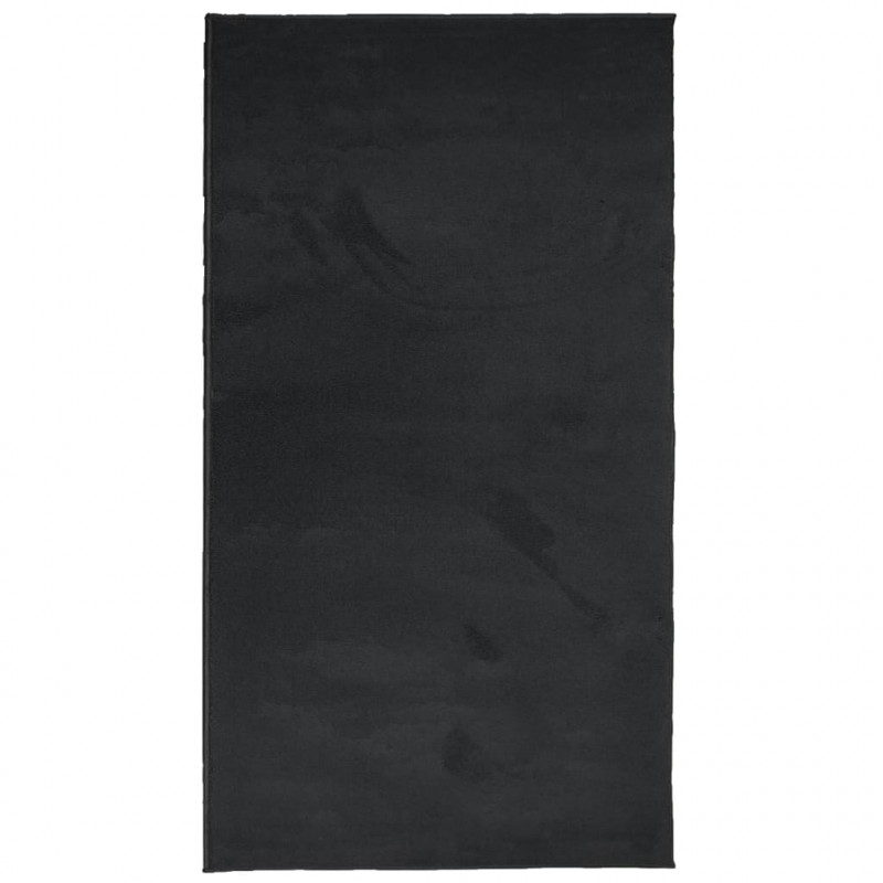 Dywan OVIEDO z krótkim włosiem, czarny, 60x110 cm