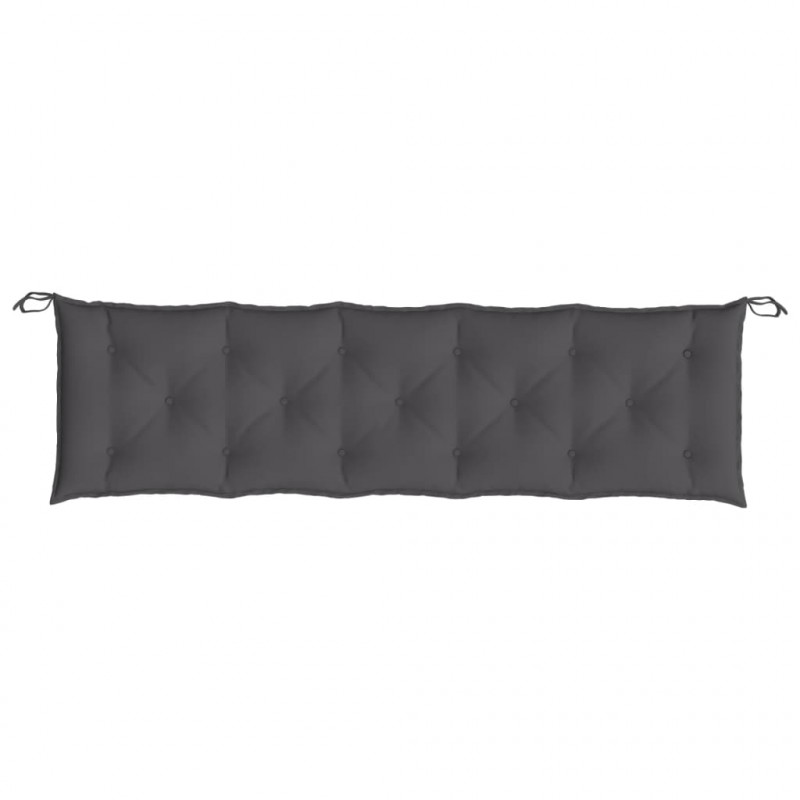 Poduszki na ławkę ogrodową, 2 szt.,antracytowa, tkanina Oxford