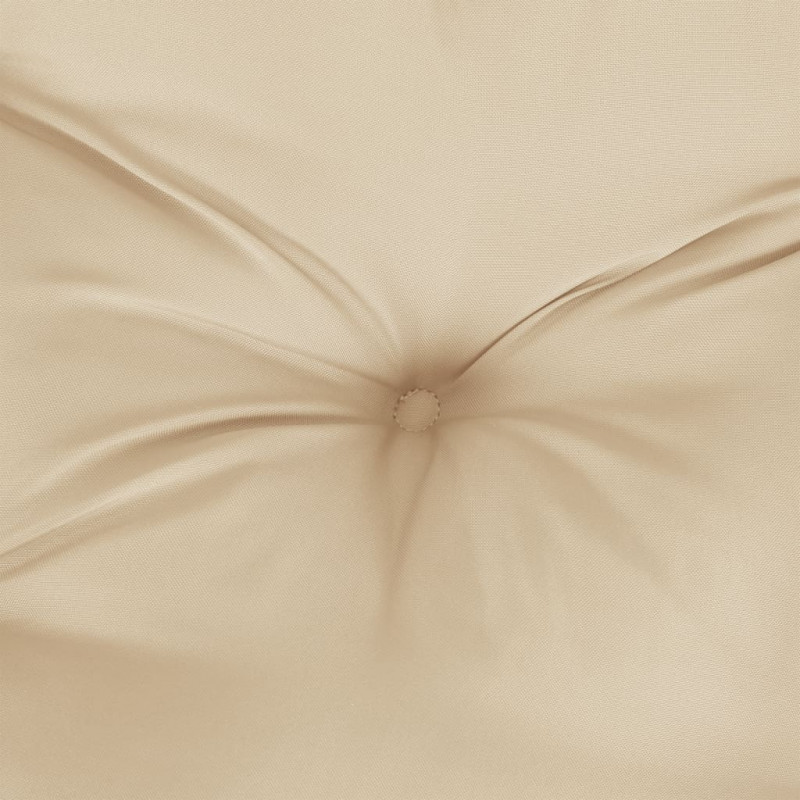 Poduszki na krzesła, 2 szt., beżowe, 40x40x7 cm, tkanina
