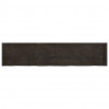 Blat stołu, ciemnobrązowy, 180x40x(2-4) cm, lite drewno dębowe